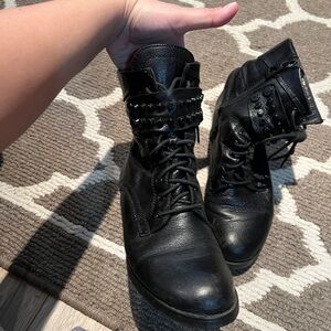 Rudsak black leather booties size 39